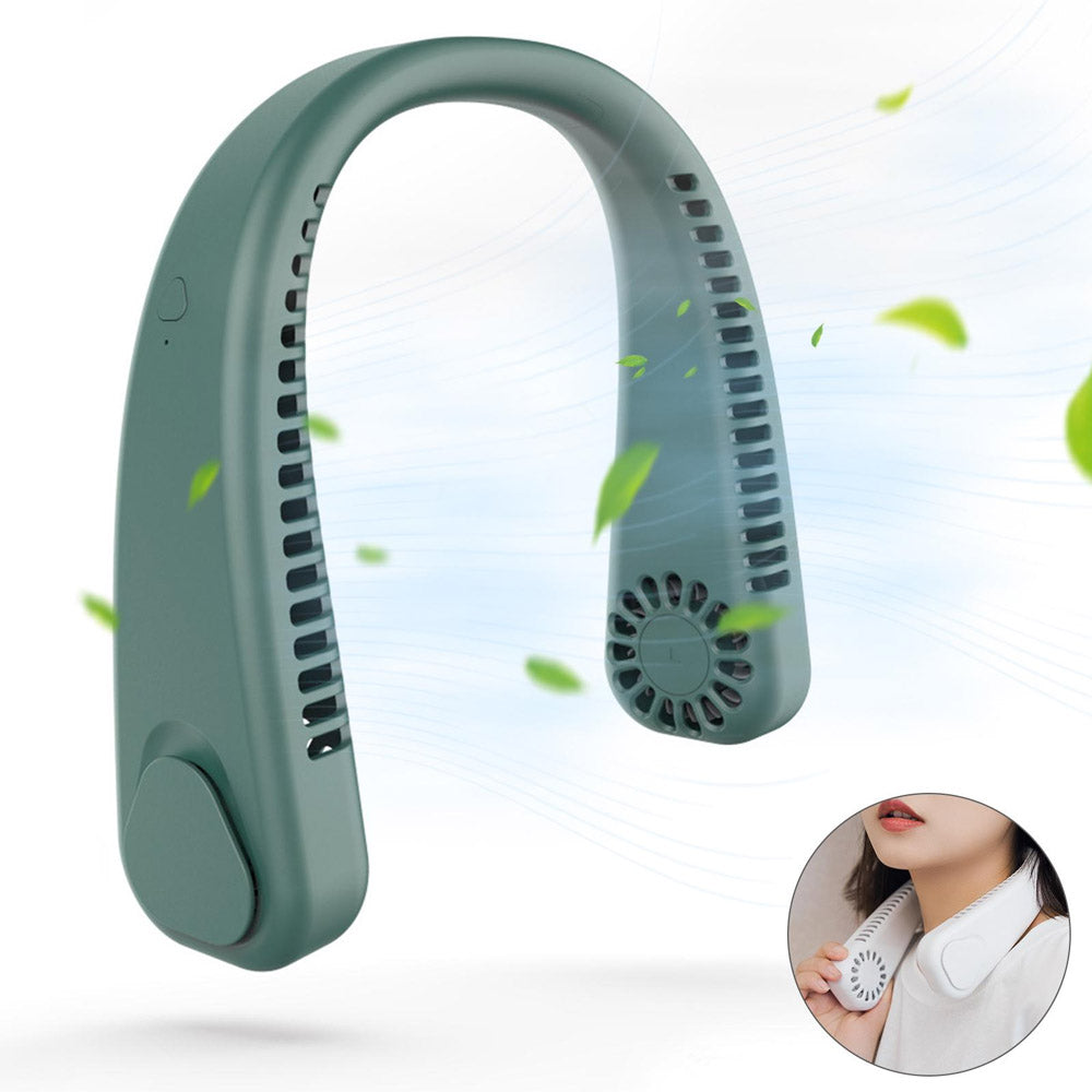 Ventilador de Pescoço Ombro Sem Lâmina Portátil Recarregável