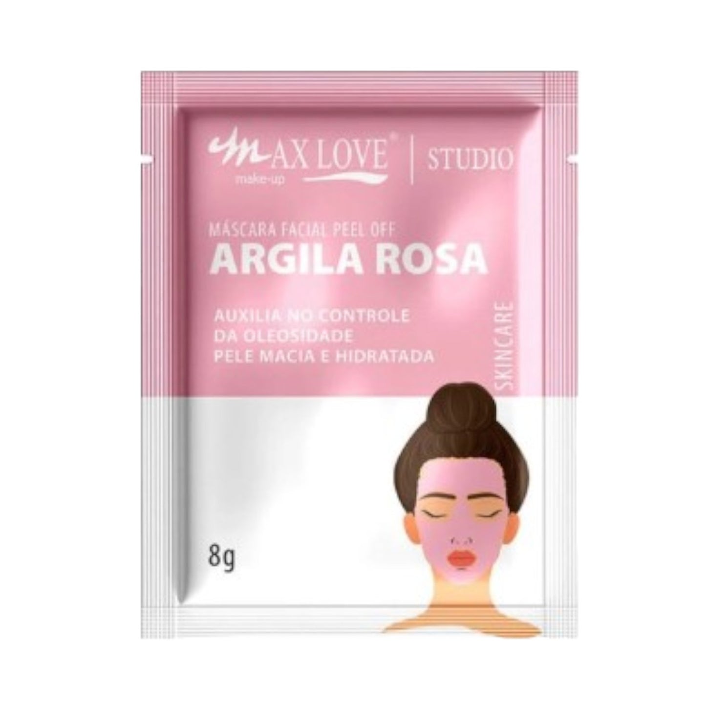 Máscara Facial Peel Off Argila Rosa - Max Love