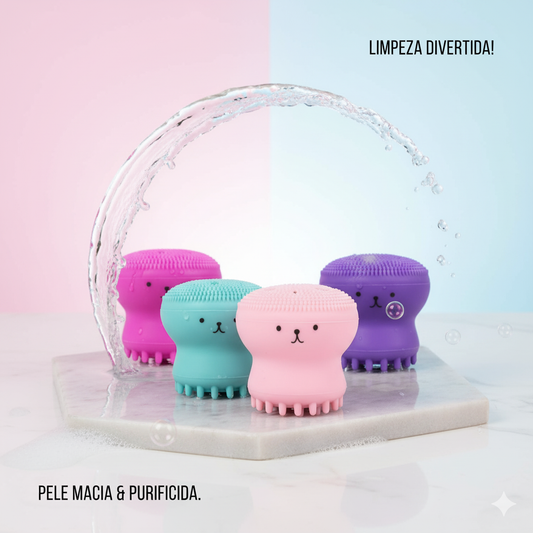 Esponja De Limpeza Facial Polvo Esfoliante Massageador
