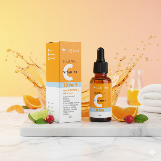 Sérum Facial Vitamina C - 10 em 1 Max Love