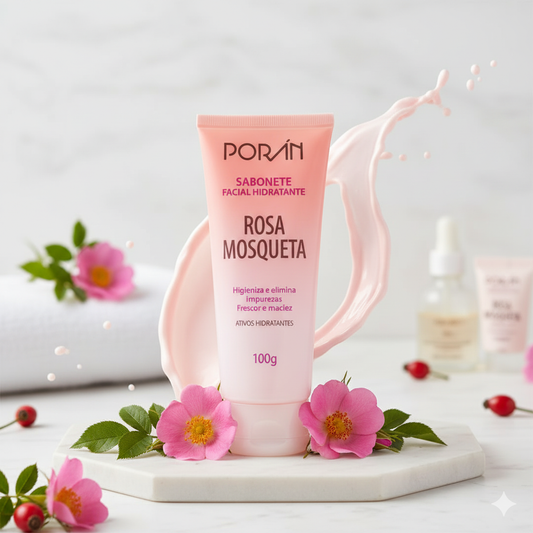 Sabonete Facial Hidratante Rosa Mosqueta Porán