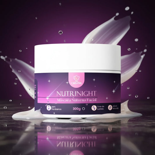 Máscara Noturna Facial NutriNight Fio Cabana 300g | Hidrata, Regenera e Ilumina