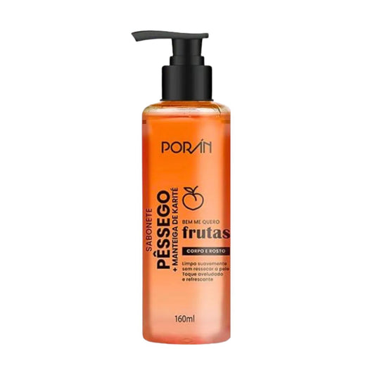 Sabonete Líquido Pêssego Corpo e Rosto 160ml - Porán