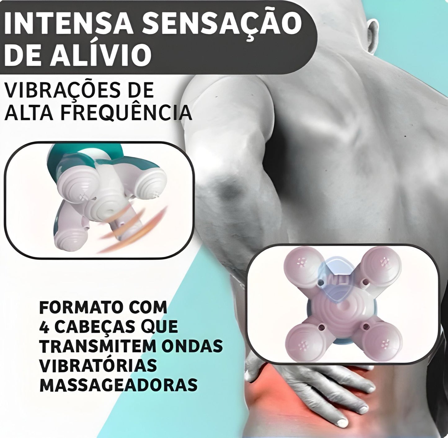 Mini Massageador Elétrico Taiji - Relaxante Portátil
